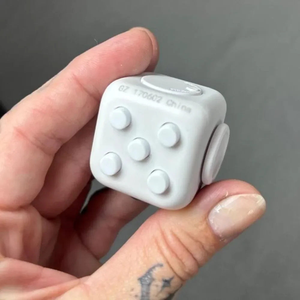 Like new White fidget cube